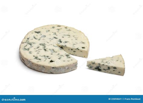 Slice Of Fourme D Ambert Cheese Stock Image - Image of french ...