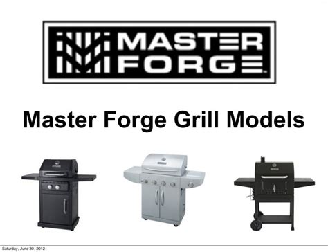 Master Forge Grill Models