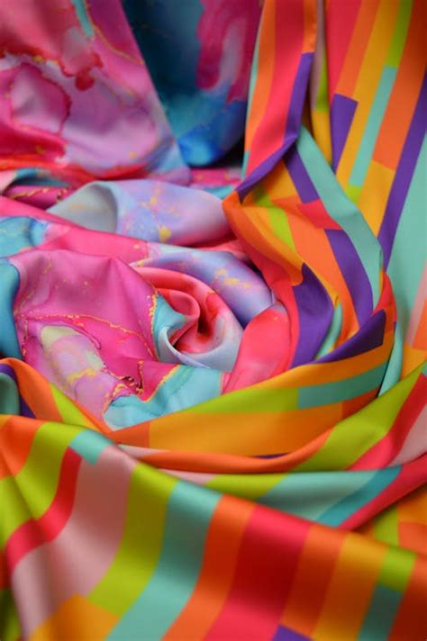 Colorful Fabric Patterns · Free Stock Photo