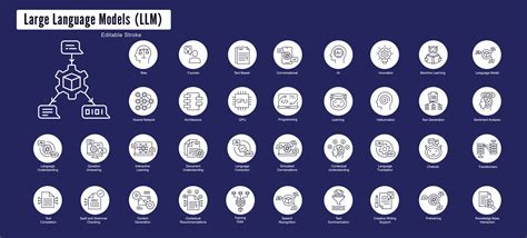 Language Model Icons. LLM Icons. NLP, Artificial Intelligence Icons. Machine Learning Icons ...