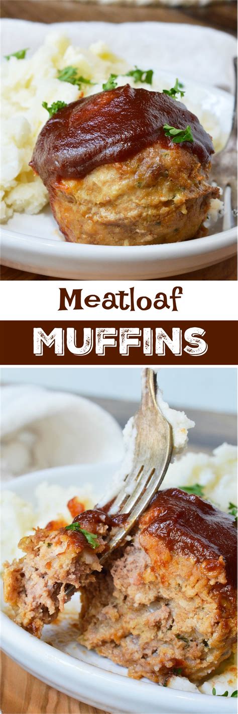 Glazed Meatloaf Muffins - WonkyWonderful