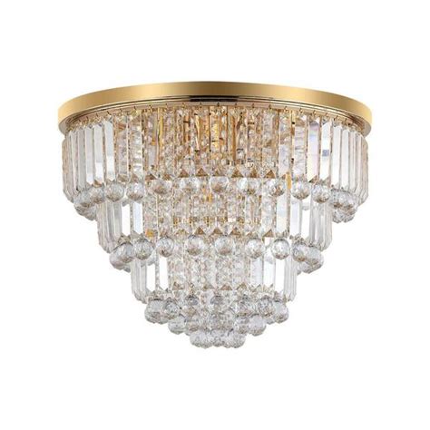 Etokfoks Luxury Modern Style 6-Light Gold Chandelier for Living room, Bedroom with no bulbs ...