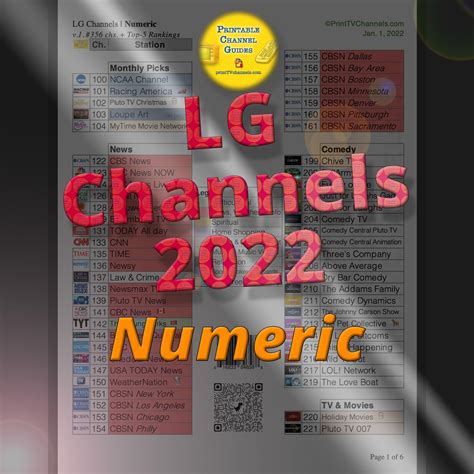 LG Channels List | Printable Channel Guide | Numeric - Free TV Stations