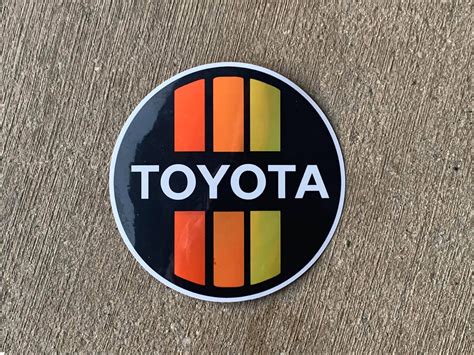 Holographic Vintage Toyota Full Color Decal | Etsy