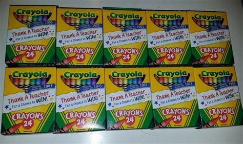 CRAYOLA Crayons 24 Count x 10 boxes = 240 Crayon Color School Supplies Lot NEW | eBay | Crayola ...