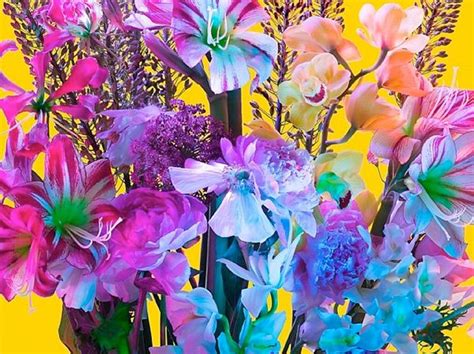 Electric Blossom neon flowers by Torkil Gudnason | Neon flowers, Flower aesthetic, Nature ...