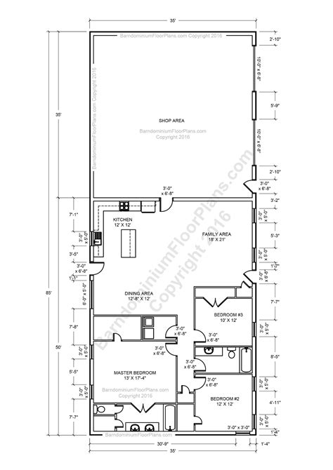 2 Story Barndominium Floor Plans With Garage - Baum Elsie