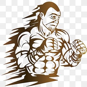 Mma Clipart Mma Fighter Portrait Cartoon Vector, Mma, Clipart, Cartoon PNG and Vector with ...