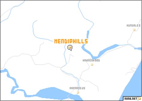 Mendip Hills (New Zealand) map - nona.net