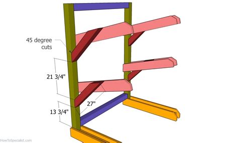 Kayak Rack - Free DIY Plans | HowToSpecialist - How to Build, Step by Step DIY Plans | Diy kayak ...