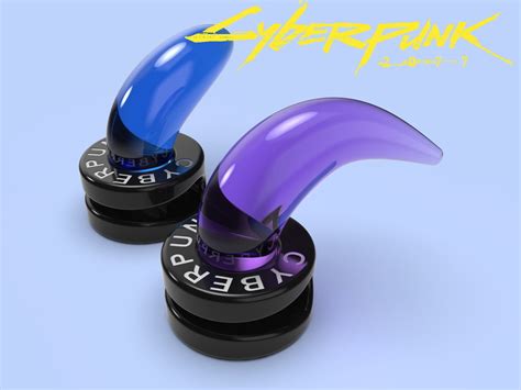 Cyberpunk 2077 Earrings Placide cosplay 3d model for 1