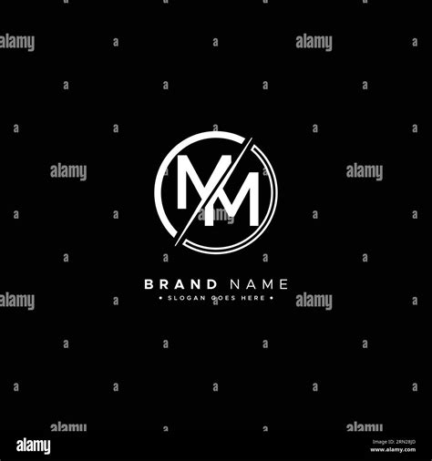 Vector Template for Initial Letter MM Logo - Elegant Monogram Logo for Alphabet M and M Stock ...