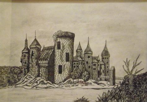 Medieval Castle Drawing at GetDrawings | Free download