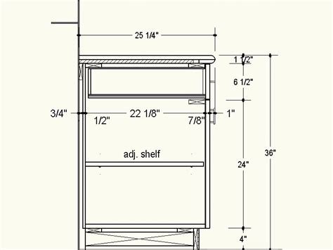 Pull Out Kitchen Cabinet Detail Drawing : Kitchen Cabinet Section Detail Drawing In AutoCAD File ...