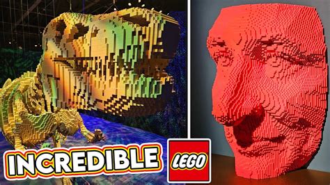 100 INCREDIBLE LEGO SCULPTURES! 2023 Art of the Brick Full Walk-Through! - YouTube