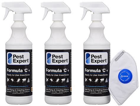 Buy Flea Killer Spray 3 x 1Ltr - Formula 'C' Flea Spray from Pest Expert (UK Government HSE ...