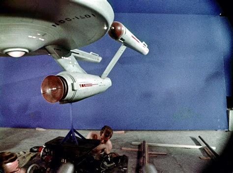 Enterprise Model on the set Of Star Trek (Original Series)