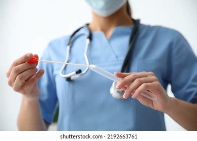 Doctor Holding Buccal Cotton Swab Tube Stock Photo 2192663761 | Shutterstock