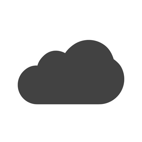 Cloudy I Glyph Black Icon 8303463 Vector Art at Vecteezy