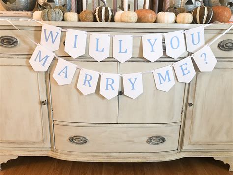 Will You Marry Me Banner - Etsy