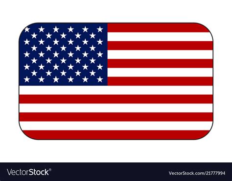 Us flag icon Royalty Free Vector Image - VectorStock