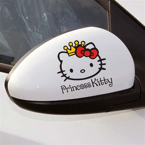 4 Princess Hello Kitty Car Stickers Car Decal for Toyota Ford Chevrolet ...