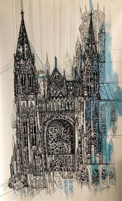 Gothic Cathedral Painting by Maria Susarenko | Saatchi Art