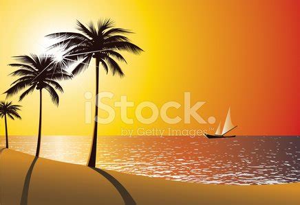 Beach Sunset - Vector Stock Vector | Royalty-Free | FreeImages