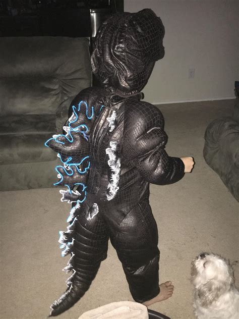 Tmw your son insists on wearing his Godzilla costume to the store to purchase KotM, even though ...