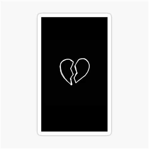 "BROKEN HEART" Sticker for Sale by Nabilur | Redbubble