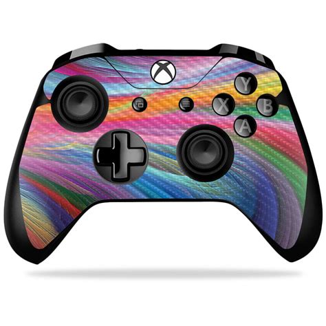 Colorful Skin For Microsoft Xbox One X Controller | Protective, Durable Textured Carbon Fiber ...