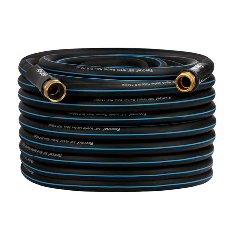 Fevone Garden Hose 100ft Heavy Duty Water Hose 5/8 Garden Hose Flexible Lightweight Garden Hoses ...