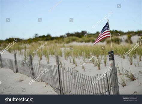 American Flag On Beach Cape May Stock Photo 777905467 | Shutterstock