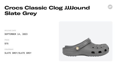 Crocs Classic Clog JJJJound Slate Grey Raffles & Where to Buy