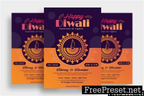 Diwali Flyer Template EQRX9US