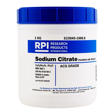 Citrate De Sodium