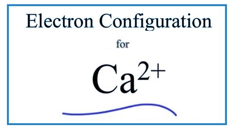 Orbital Diagram For Calcium