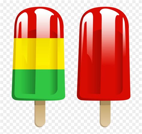 Popsicle Ice Cream Clipart Png - Rectangle Circle