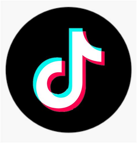 #tiktok #logo #kreis #circle #black #white - Black Tick Tock Logo Png ...