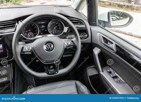 Volkswagen Touran Interior editorial stock photo. Image of 2021 - 220491993