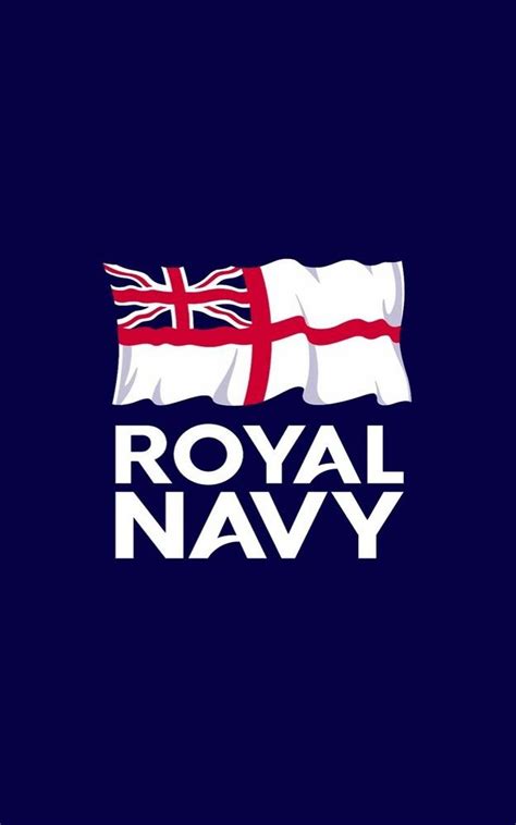 Royal Navy Logo on Dark Blue Background