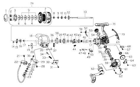 Pflueger 8025MG Parts List and Diagram : eReplacementParts.com