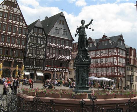 Romerberg Square in Frankfurt Germany