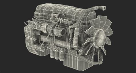 3D mack semi truck engine - TurboSquid 1292084