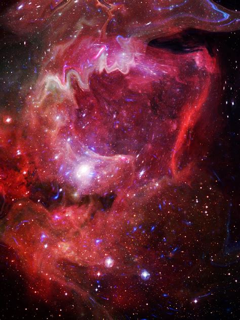 Wall Art Print | Beautiful pink nebula artwork | UKposters