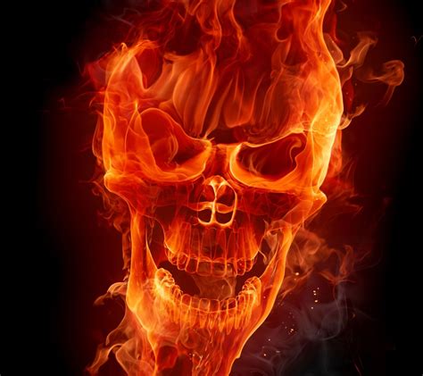 🔥 [50+] Red Flaming Skull Wallpapers | WallpaperSafari