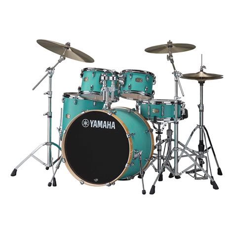 Yamaha Stage Custom Birch 5pc Drum Set w/22BD Matte Surf Green | DCP