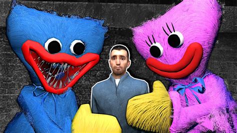 HUGGY WUGGY & KISSY MISSY ARE BOTH AFTER ME! - Garry's Mod Poppy Playtime - YouTube