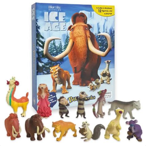 12pcs Ice Age Manny Sid Allie Diego Scrat Crash Eddie Action Figure Toys Dolls Brinquedos ...