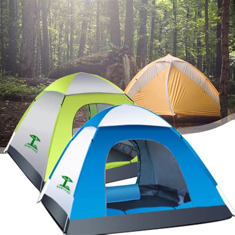 3-4 Person Waterproof Automatic Tent Outdoor Camping Sleeping Tent 210D ...